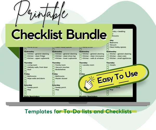 The Ultimate Personal Planner & Checklist Bundle (Excel Edition) Eva Excels