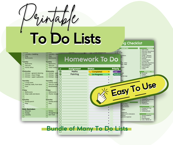 The Ultimate Personal Planner & Checklist Bundle (Excel Edition)
