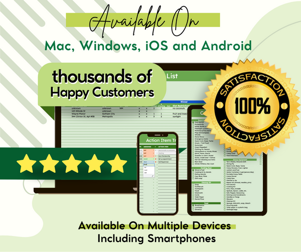 The Ultimate Personal Planner & Checklist Bundle (Excel Edition)