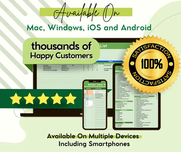 The Ultimate Personal Planner & Checklist Bundle (Excel Edition) Eva Excels