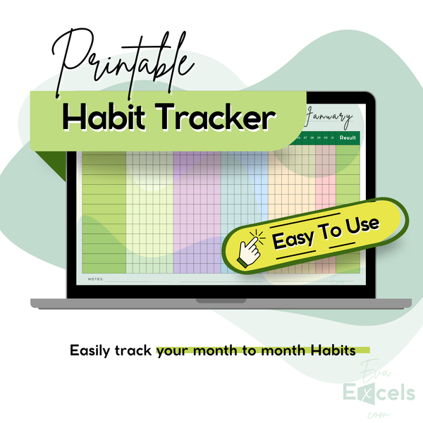 The Ultimate Printable Habit Tracker - Includes 23 Pages