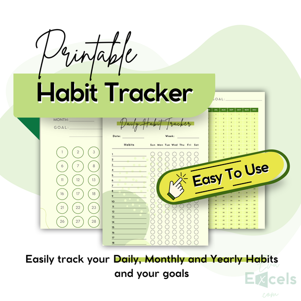 The Ultimate Printable Habit Tracker - Includes 23 Pages
