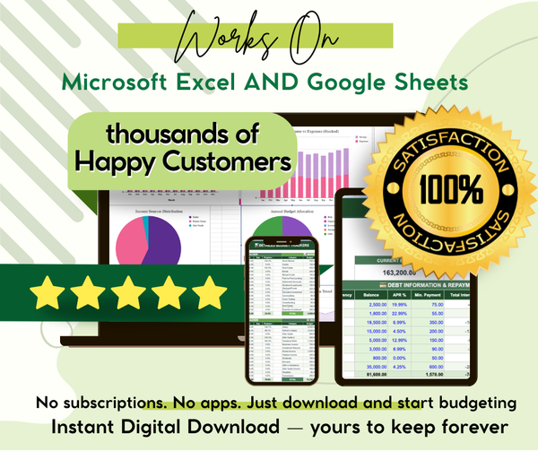 Budget 2026 Spreadsheet Excel Google Sheets
