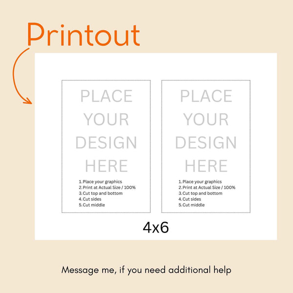 Canva Notepad Cut Lines Printable | Canva Template PDF | DIY Printable Photo , Notes Grid | Small Business Supplies | Digital Download