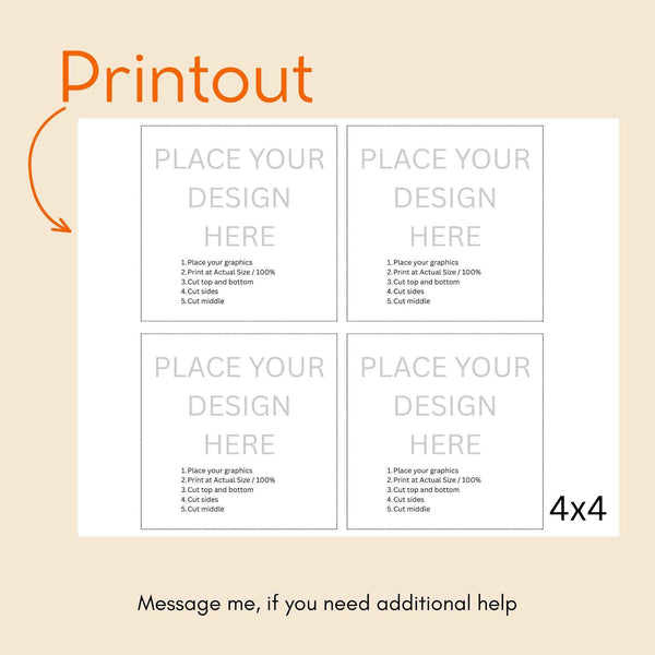 Canva Notepad Cut Lines Printable | Canva Template PDF | DIY Printable Photo , Notes Grid | Small Business Supplies | Digital Download