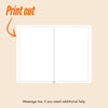 Canva Cut Lines Notepad Printable | Notepad Template PDF | DIY Printable Notepad | Small Business Supplies | Digital Download Eva Excels