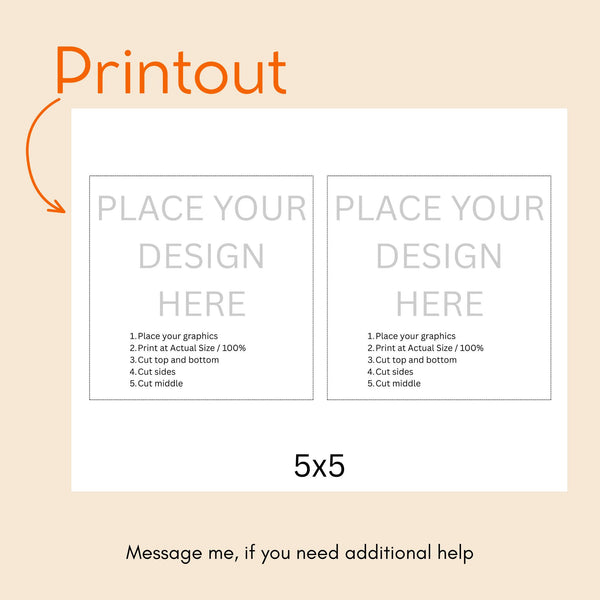 Canva Notepad Cut Lines Printable | Canva Template PDF | DIY Printable Photo , Notes Grid | Small Business Supplies | Digital Download Eva Excels