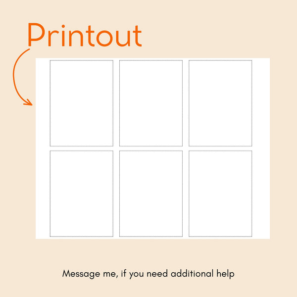 Canva Bookmark Cut Lines Template | DIY Bookmark Grid Overlay Guide | Printable Bookmark Layout Template | Bookmark Cut Lines PNG PDF Link Eva Excels