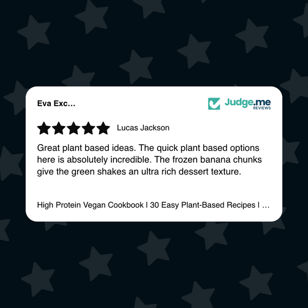 High Protein Vegan Cookbook | 30 Easy Plant-Based Recipes | Vegan Meal Plan | Instant Download | Healthy Vegan Recipes | Digital Download Eva Excels