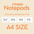 Canva Notepad Cut Lines Printable | Canva Template PDF | DIY Printable Photo , Notes Grid | Small Business Supplies | Digital Download