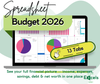 Budget 2026 Spreadsheet Excel Google Sheets