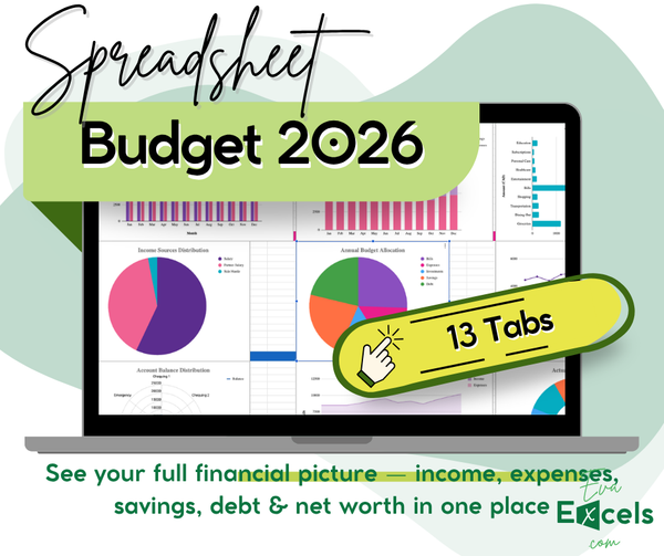 Budget 2026 Spreadsheet Excel Google Sheets