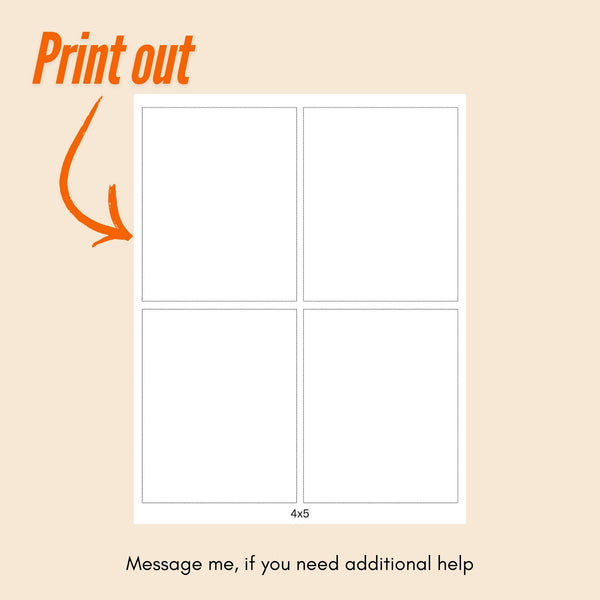Canva Cut Lines Notepad Printable | Notepad Template PDF | DIY Printable Notepad | Small Business Supplies | Digital Download Eva Excels