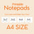 Canva Notepad Cut Lines Printable | Canva Template PDF | DIY Printable Photo , Notes Grid | Small Business Supplies | Digital Download Eva Excels