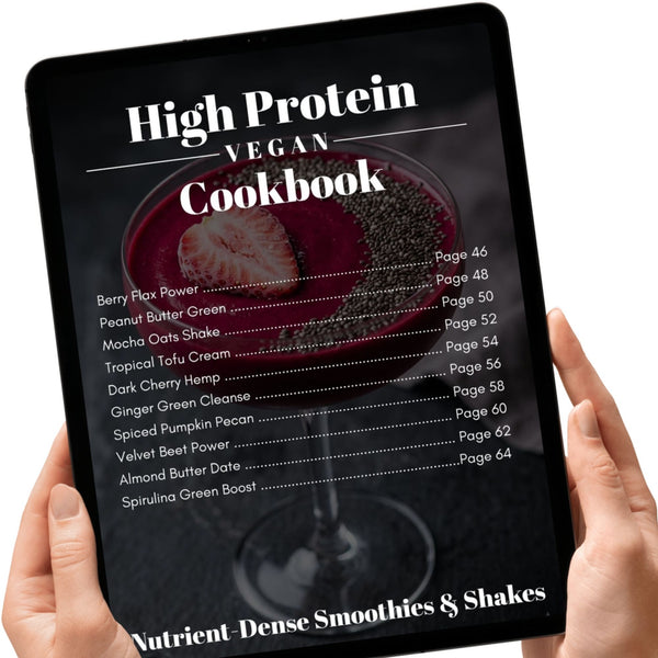 High Protein Vegan Cookbook | 30 Easy Plant-Based Recipes | Vegan Meal Plan | Instant Download | Healthy Vegan Recipes | Digital Download Eva Excels